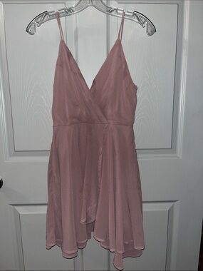7/$20 Windsor Dusty Rose Wrap Dress with Spaghetti Straps 7/$20